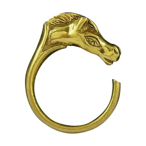 hermes horse head ring.